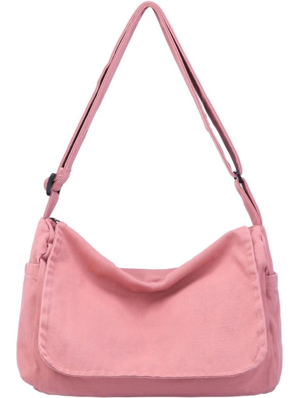 Women's A-blush Pink Zipper Casual Sling Aesthetic Crossbody Shoulder Bag